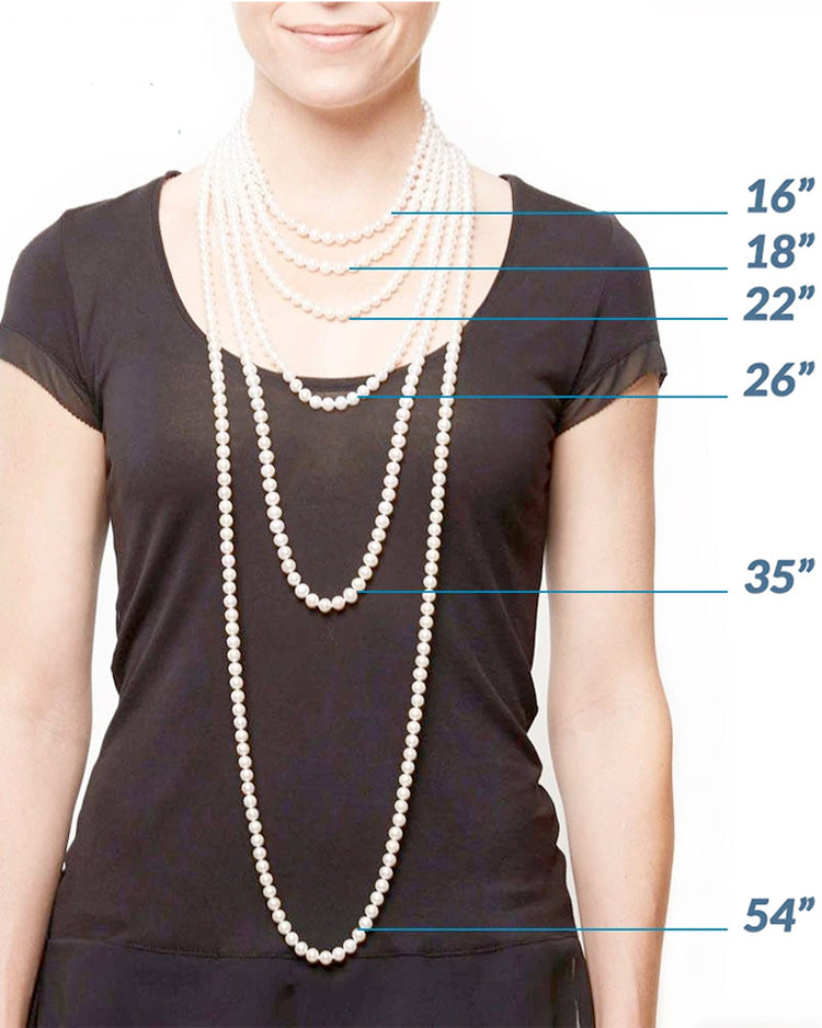 pearl necklace lengths